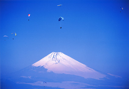 大空に舞う